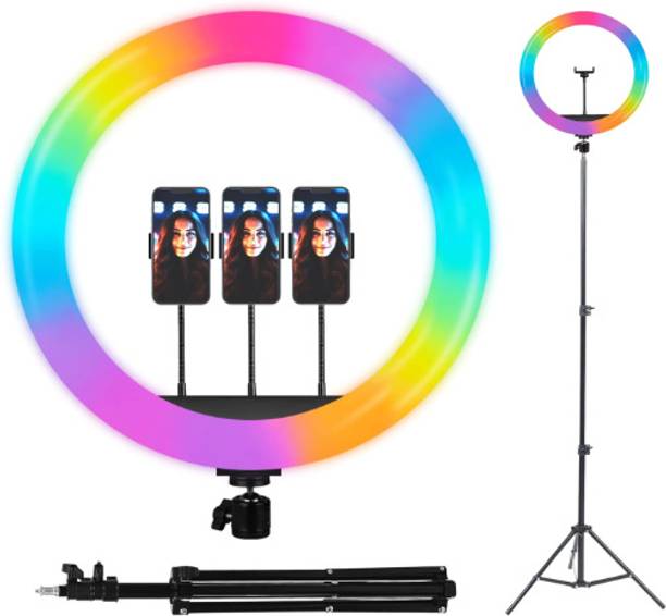 Aneep BEST 10 Inch RGB ring light with Tripod Stand for Video, youtube & Photography Ring Flash