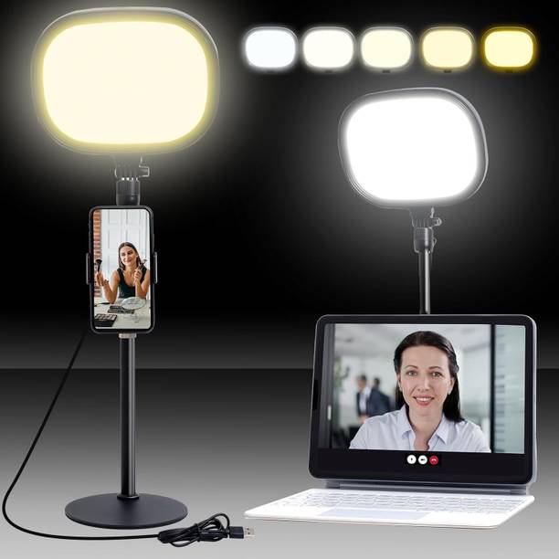 Hold up Ring Light Adjustable Fill Light 5 Color Adjustable with Extendable Stand Ring Flash