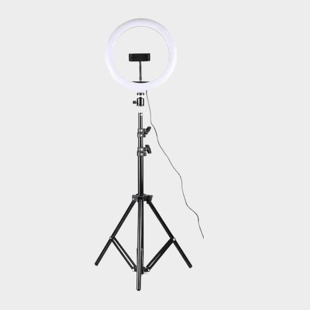 airtech 10 “ Big Selfie LED Ring Light 7ft Tripod Stand live video Stream Phone Holder Ring Flash