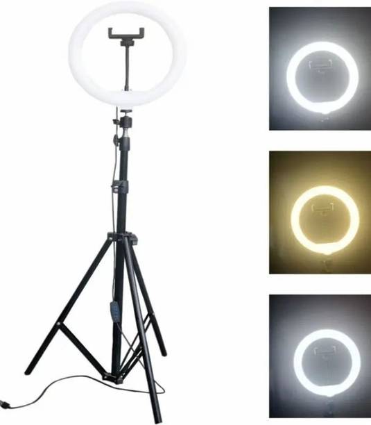 JAMMY ZONES Professional 10''LED Ring Light 7ft Tripod Stand tiktok,Reels 3 Color Modes Z1 Ring Flash