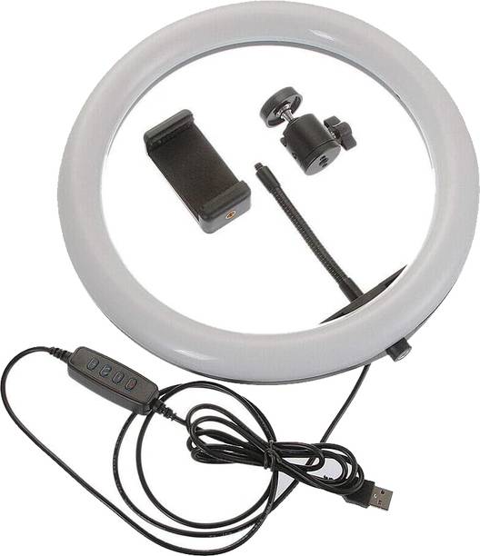 ANY KART 360° rotatable,3 modes& 10 brightness levels 10inch big Selfie Ring Light Ring Flash