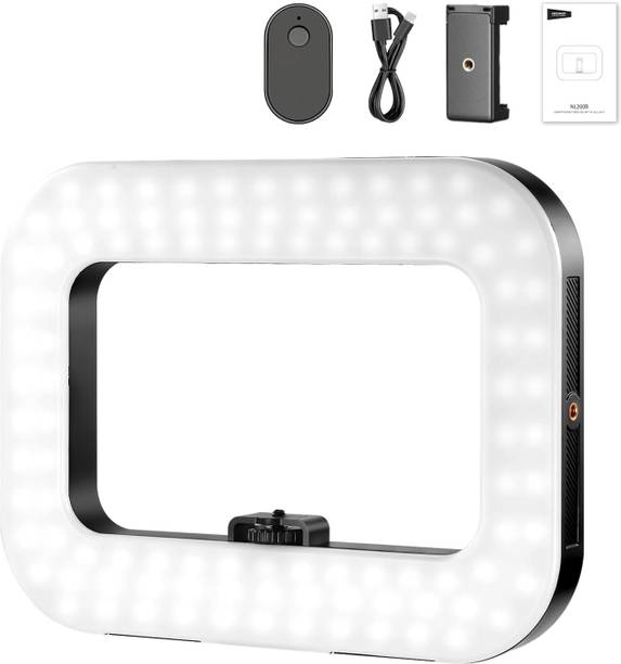 Vishbin LED Pocket Video Light for Mobile | Selfie, Photography, Meeting & Vlogging Ring Ring Flash