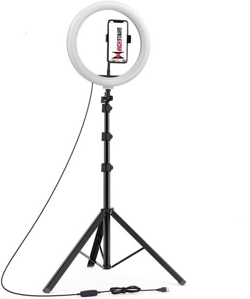JAMMY ZONES Big Selfie Ring Light 10" with 7ft Tripod Stand for video,Reels Studio J126 Ring Flash