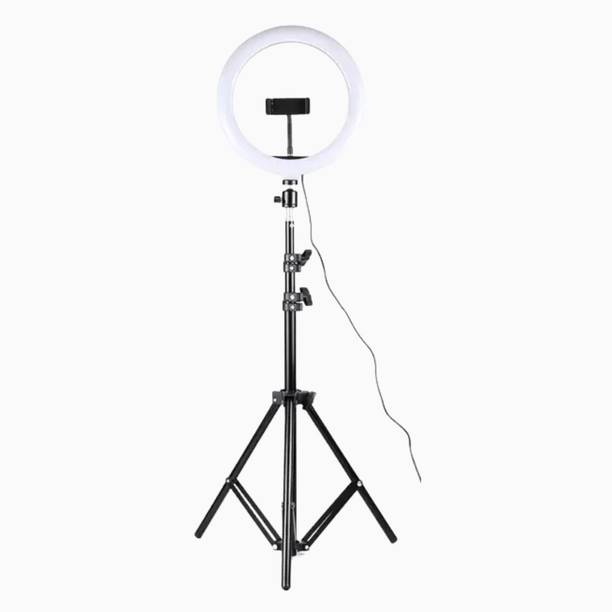 airtech 10“ Ring light with 3 color modes with 7 ft tripod making you tube video Ring Flash
