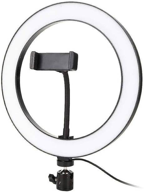 AGH 10'' Inch Selfie Ring Light with Mobile Holder Ring Flash