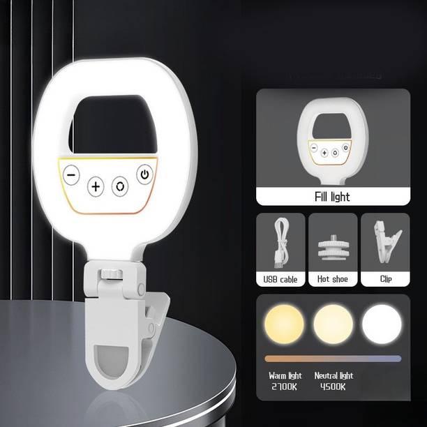 BUFONA RGB Effect Photography Video Light Makeup Selfie Beauty W60 clamp Fill Light Ring Flash