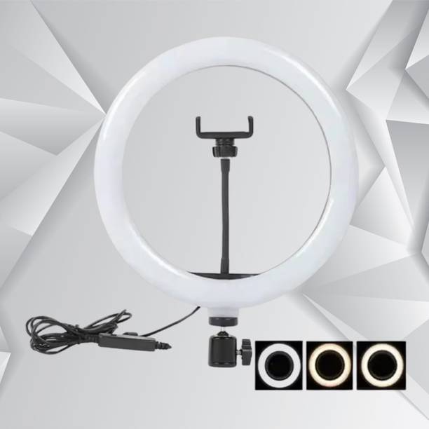 BITWEAVE 10 Inch Ring Light – Compact & 3 Light Intensities Ring Flash