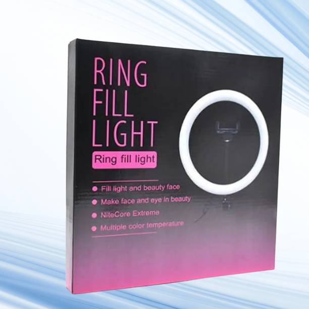 BITWEAVE 10 Inch Video Light with Phone Mount Ring Flash