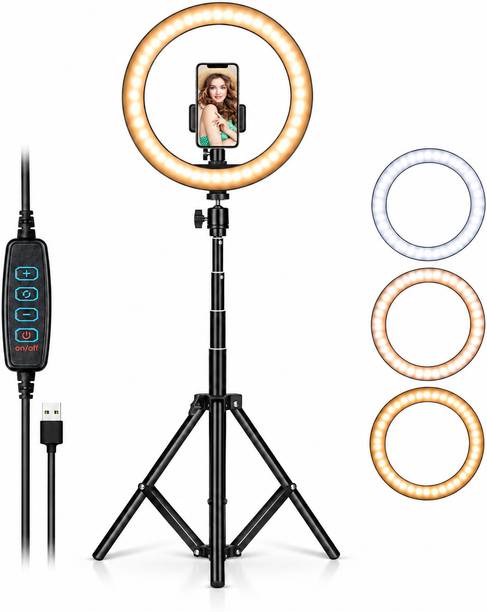 iVoltaa GlowPro RL-01 LED Ring Light with Tripod Stand Ring Flash