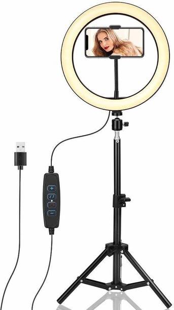 Paradox 10"Big Selfie LED Ring Light 7ft Tripod Stand live video Stream Phone Holder P20 Ring Flash