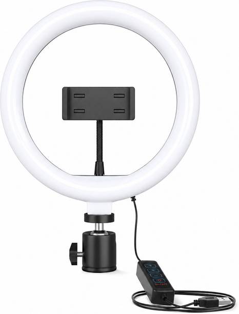 Bestor 12 Inch LED Ring Light for Video Recording, Selfie, Makeup with Phone Holder Ring Flash