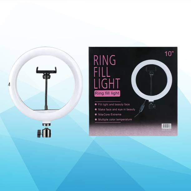 BITWEAVE 10” LED Ring Light for Flat Lay Videos – 3 Color Modes Ring Flash