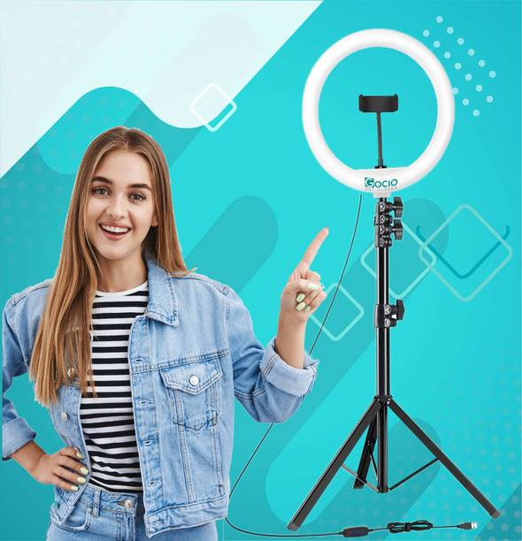 Paradox 10"Ring LED Light ,3 Brightness Mode Feature Flash With 7ft Tripod Stand P58 Ring Flash