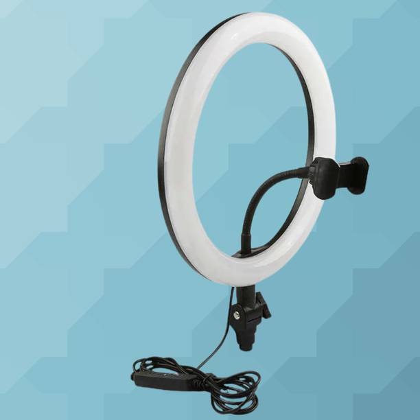 BITWEAVE Dimmable 10-Inch LED Light with Phone Holder for Vlogs Ring Flash