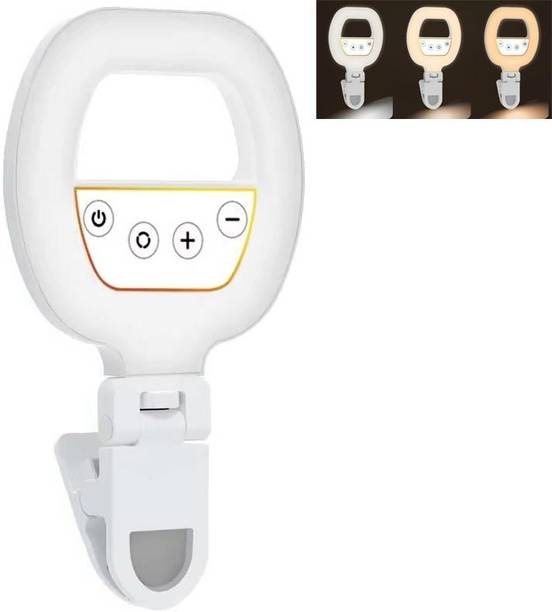 SOJUBA Photography W60 Clamp Mini Fill Light | Selfie Ring Light with 3 Light Modes Ring Flash