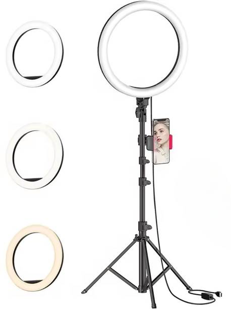 GiftNow 10"Inch Led Selfie Ring Light with Tripod Stand for Reels| Makeup Videos Ring Flash