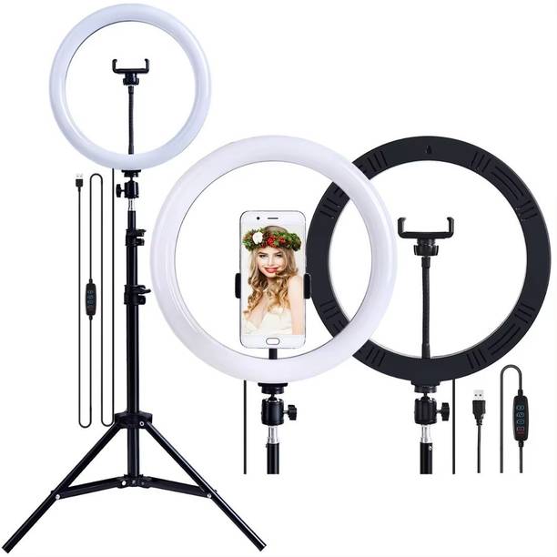 OneXsale 10 inch Ring Light with 7 feet Tripod Stand Ring Flash