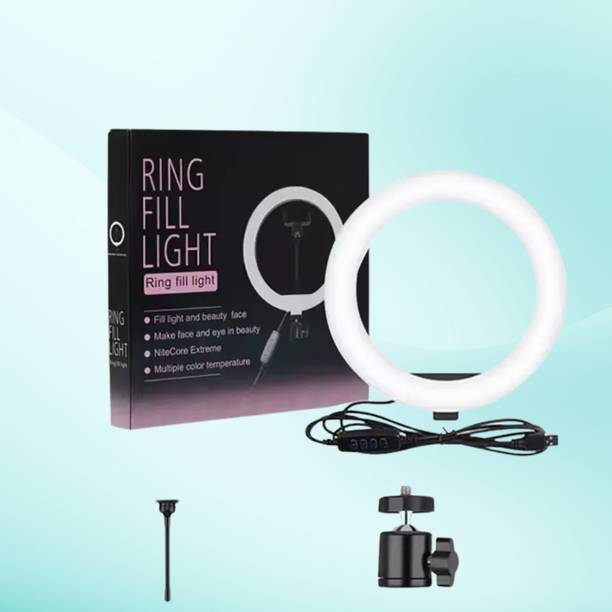 BITWEAVE 10 Inch LED Ring Light with Color Modes for Zoom and YouTube Ring Flash