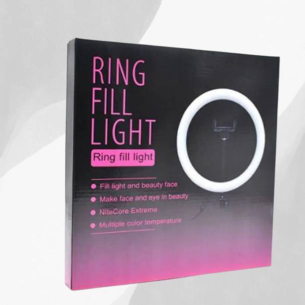 SRM 10-Inch Ring Light with Phone Mount – For Vlogging & Streaming Ring Flash