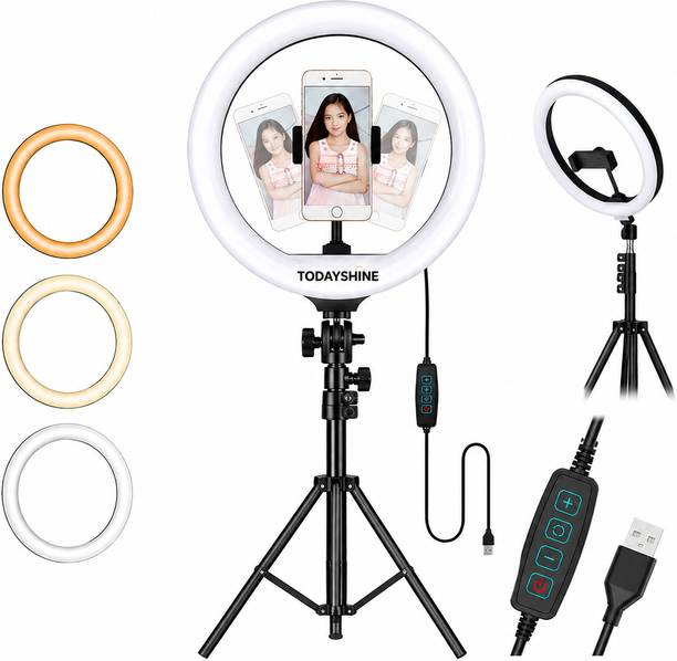 Todayshine 12 Inch LED Ring Light with 7 Feet Stand for Mobile photography makeup Ring Flash