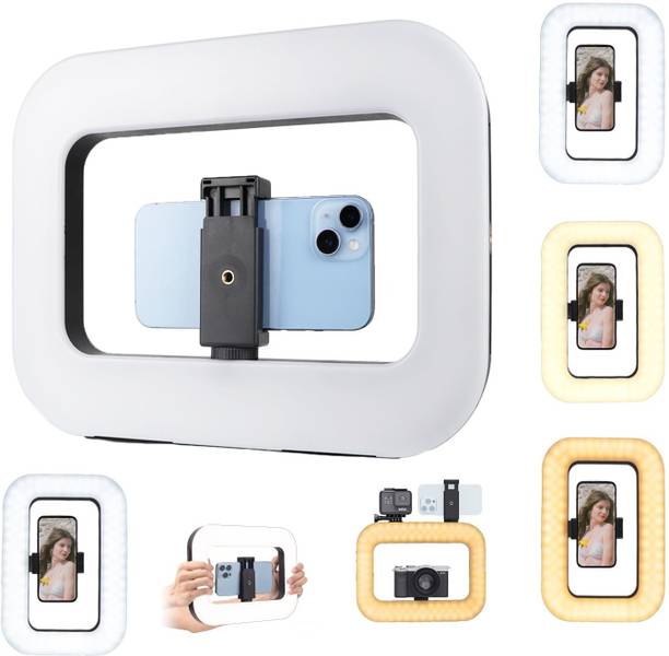 Burmy Cell Phone Light for Video Recording, Handheld Phone Stabilizer with Light Ring Flash