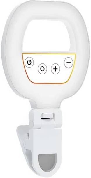 BUFONA Photography W60 Clamp Mini Fill Light | Selfie Ring Light with 3 Light Modes Ring Flash