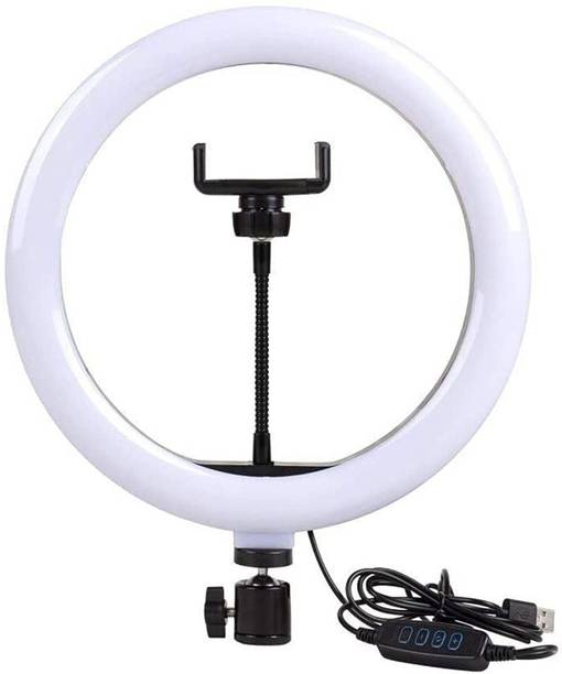 SRIGEETA 10 inch Big LED Selfie Ring Light with 3 modes and 10 different brightness mode Ring Flash