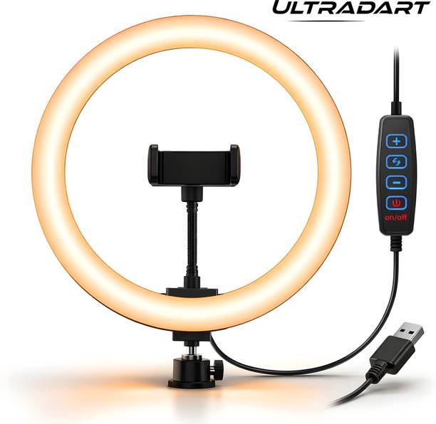 ULTRADART Professional 14" Ring Light with 3 Light Modes for Video Shooting Ring Flash