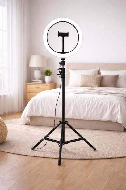 LUMIFAME 10-Inch LED Ring Light with Adjustable Stand Perfect for Photography Ring Flash