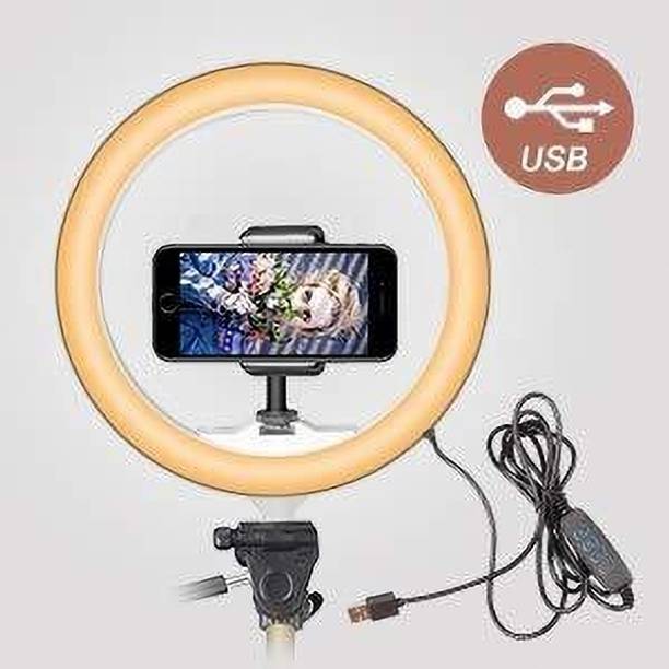 Trendy turn 10 inch Ring Light with 7 feet foldable Tripod Ring Flash