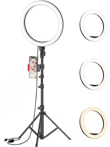GiftNow 10"Inch Led Ring Light with Tripod Stand for Youtube |Reels| Makeup Videos Ring Flash