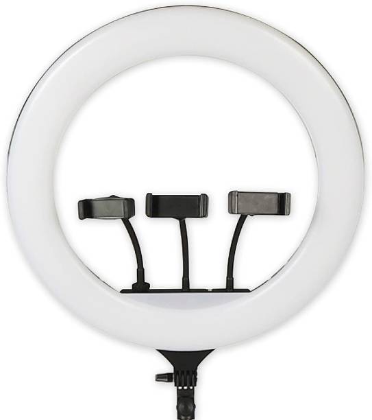 GADGETSWAY 46 CM (18 inch) Big LED Ring Light with 2 Color Modes Dimmable Lighting Ring Flash