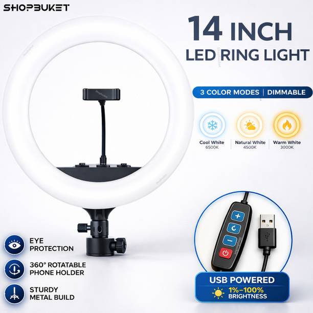 SB 14 Inch LED Ring Light 3 Mode for Video and Photography Ring Flash