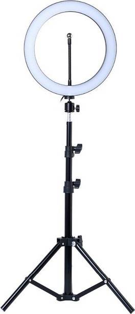 LABBAIK 10" Ring Light with Tripod Stand Dimmable Selfie Ring Light LED Ringlight Ring Flash