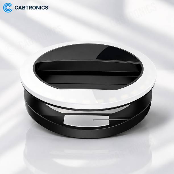 CABTRONICS Selfie Light for Mobile, Rechargeable Clip On Ring Light Ring Flash