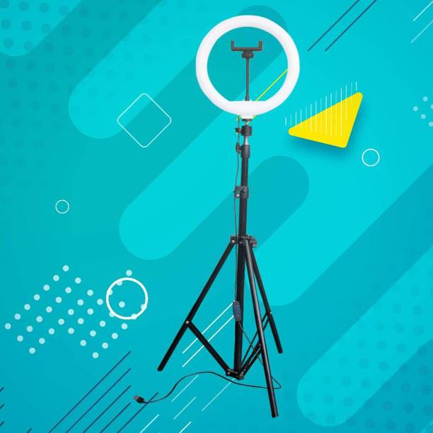 FLAMPER Camera 7 Ft Stand with Ring light for Making video and reels & Photo Ring Flash