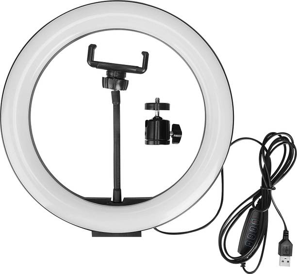 airtech Camera stand 7Ft with Ring Flash light holder for Making video and reels & Photo Ring Flash