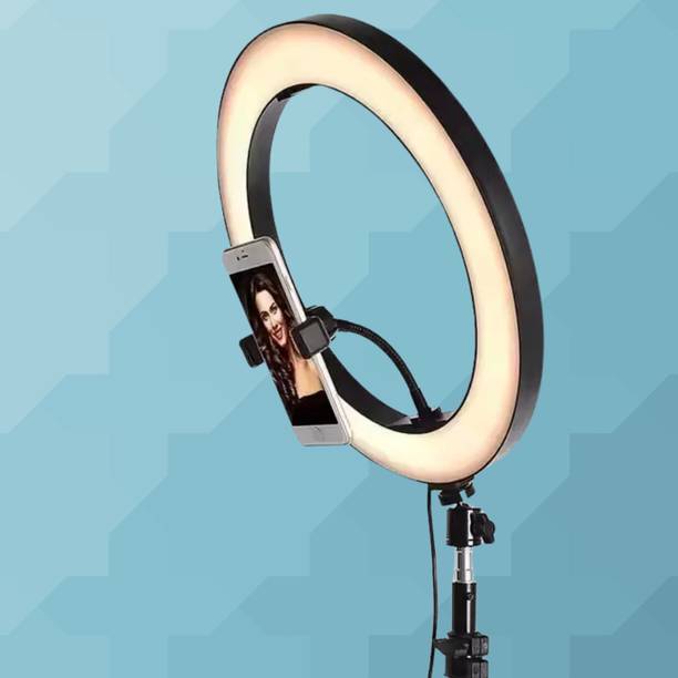 BITWEAVE LED Ring Light for Vlogging and Makeup with 10 Inch Size Ring Flash