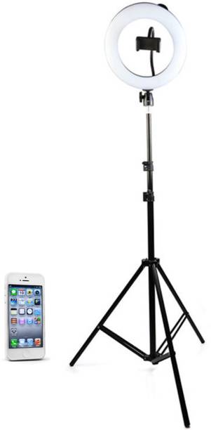OneXsale 10 Brightness 3 Modes 10 inch Ring Light with 7 feet Tripod Stand Ring Flash