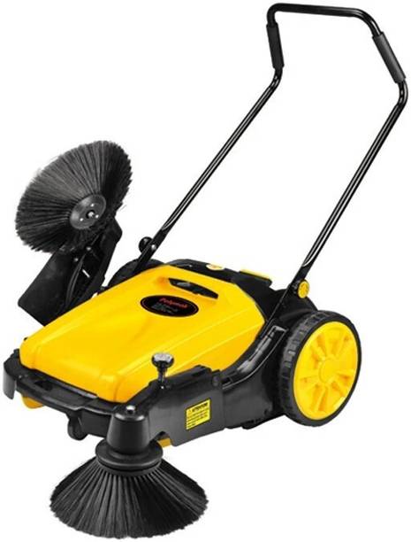 Polymak PMFS50L Manual Floor Sweeper 50L, 3 kmph, 3800 Mtr2, 980mm Operating Width. Floor Cleaning Machine