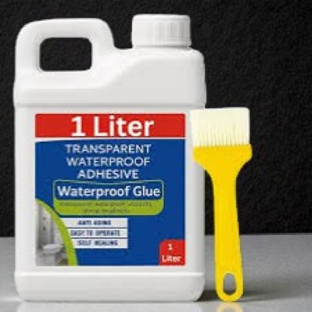 DHRUVIKA ENTERPRISE Premium Crack Seal Glue with Brush Transparent Waterproof Glue for Roof Leakage Epoxy Floor Coating Paint