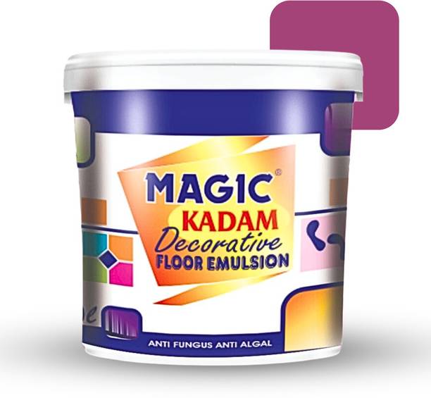 Magic Paints Kadam Decorative Floor Paint with high substrate adhesion strength (FLO-JO) Emulsion Floor Coating Paint