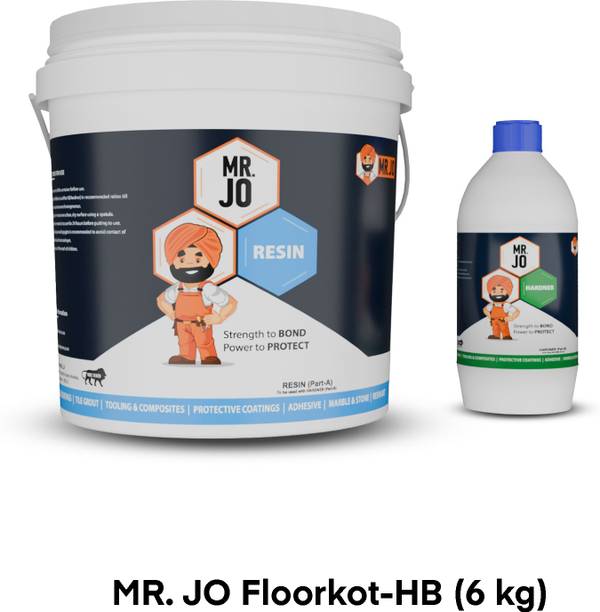 MR JO Floorkot-HB Epoxy Floor Coating [Blue] | Industrial Chemical & Wear Resistant Epoxy Floor Coating Paint