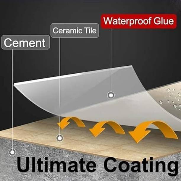 DHRUVIKA ENTERPRISE Waterproof Resin Epoxy Roof Sealant with Brush | Crack Seal Glue | Self-Adhesive Epoxy Floor Coating Paint