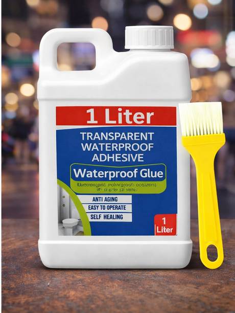DHRUVIKA ENTERPRISE 1000ML Premium Transparent Waterproof Glue for Crack Leak Repair Epoxy Floor Coating Paint