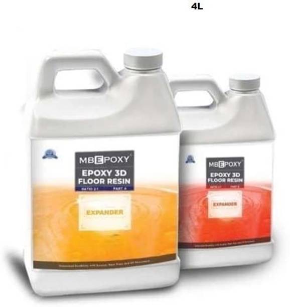 MBEPOXY High Gloss Transparent Epoxy Resin for 3D Designer Floors, Marble Effect Epoxy Floor Coating Paint