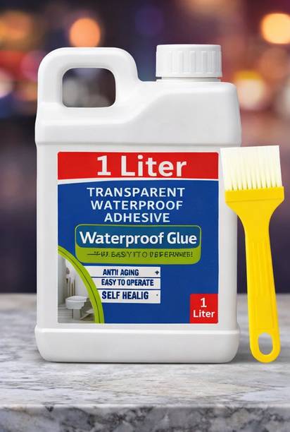 DHRUVIKA ENTERPRISE 1Kg Waterproof Crack Repair Seal Glue with Brush for Home Repair Epoxy Floor Coating Paint