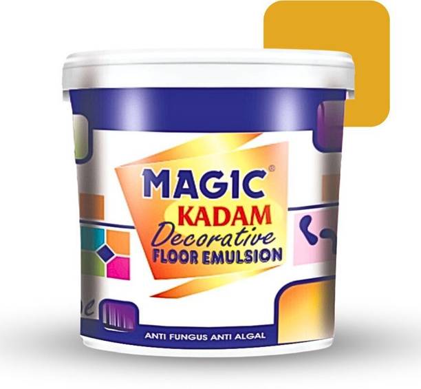 Magic Paints Kadam Decorative Floor Paint with high substrate adhesion strength (GOLD) Emulsion Floor Coating Paint