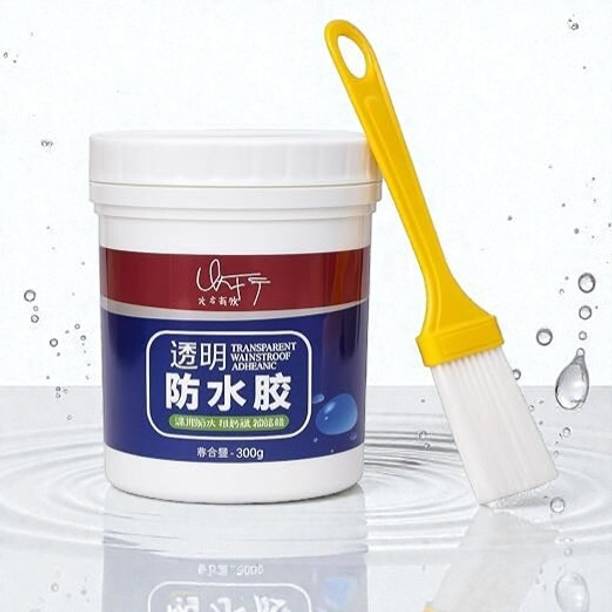 DHRUVIKA ENTERPRISE Waterproof Resin Epoxy Roof Sealant with Brush | Crack Seal Glue | Self-Adhesive Epoxy Floor Coating Paint