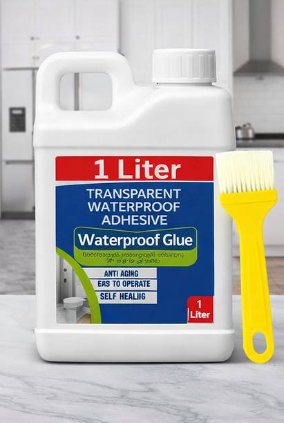DHRUVIKA ENTERPRISE 1000ML Transparent Waterproof Seal Glue for Roof and Wall Repair Epoxy Floor Coating Paint